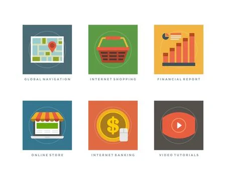 Flat design vector illustration infographic elements Illustrazione stock