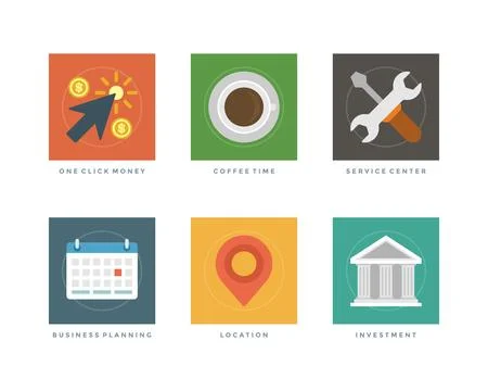 Flat design vector illustration infographic elements Stockillustratie