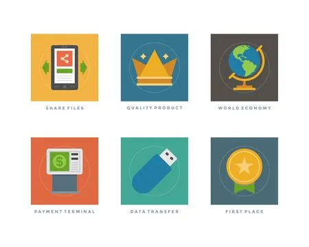Flat design vector illustration infographic elements Illustrazione stock