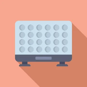 Flat design vector illustration of a retro television Illustrazione stock