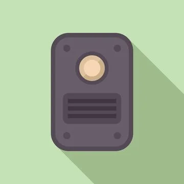 Flat design vector illustration of a speaker Stock Illustration