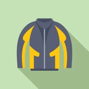 Flat design vector illustration of sport jacket Illustrazione stock