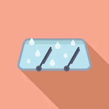 Flat design vector illustration of a water container Stock Illustration
