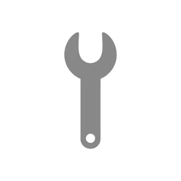 Flat design vector of spanner Stock Illustration