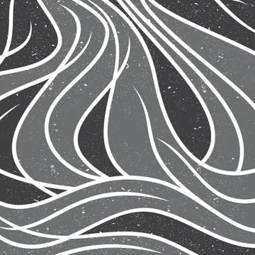 Flat design vintage wave for background or wallpaper Stock Illustration
