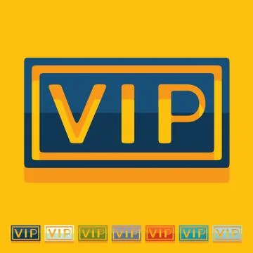 Flat design: vip 스톡 일러스트