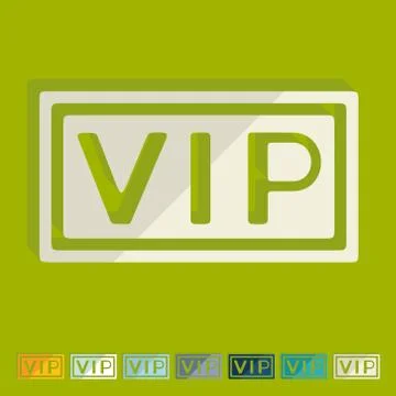 Flat design: vip 스톡 일러스트