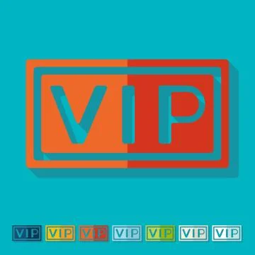 Flat design: vip Stock Illustration
