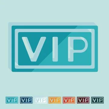 Flat design: vip イラスト素材