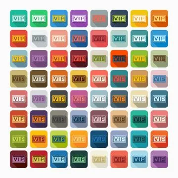 Flat design: vip 스톡 일러스트