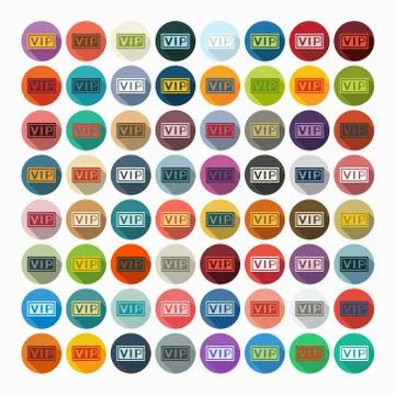 Flat design: vip 스톡 일러스트