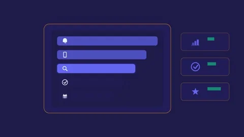 Flat design Voice assistant shopping journey animation - indigo marketing Vidéo 342626637