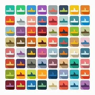 Flat design: wave Stock Illustration