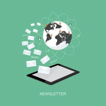 Flat design  for wedsite Stock Illustration