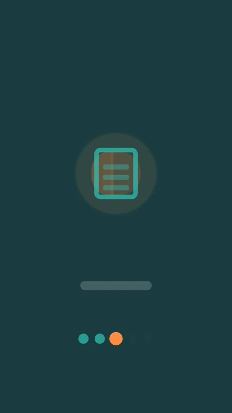 Flat design Welcome email sequence animation - teal marketing motion graphic Video stock 342626554