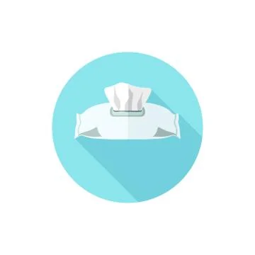 Flat design Wet Wipes Stock Illustration