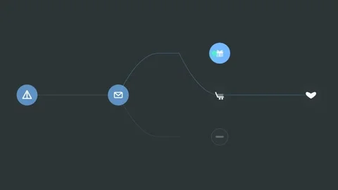 Flat design Win-back customer campaign animation - graphite marketing motion 動画素材 342626493