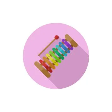 Flat design Xylophone Stock Illustration