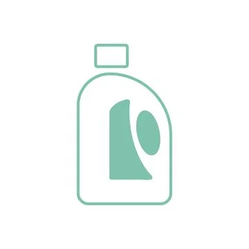 Flat detergent icon symbol vector Illustration. Stock Illustration