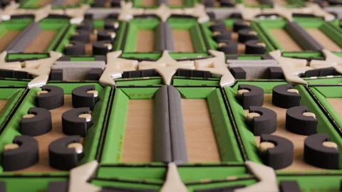 Flat die cutting and folding template tool - close up 스톡 동영상 161963793