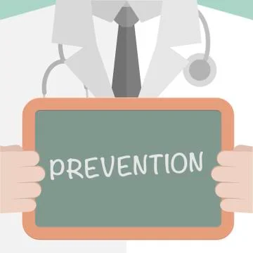FLAT DocBB Prevention Stock Illustration