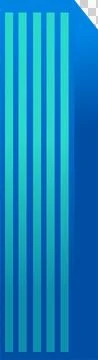 Flat document icon showing folded corner with blue fade, turquoise bars on Stock Illustration