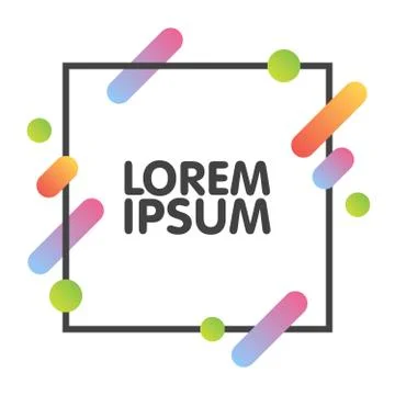 Flat dynamic background design. Colorful geometric on white background with.. 库存插图