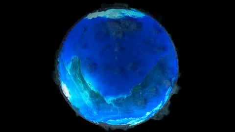 Flat Earth in cosmos Illustrazione stock