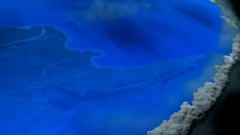 Flat Earth in cosmos Illustrazione stock