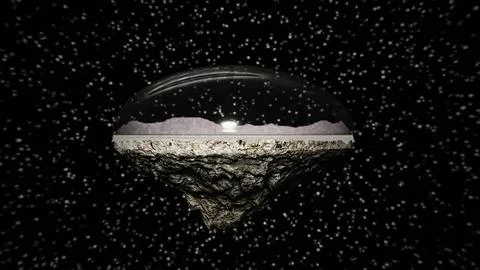 Flat earth illustration Ilustración de archivo