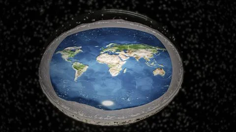 Flat earth illustration Illustrazione stock