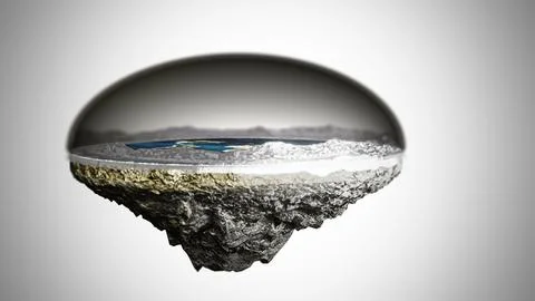 Flat earth illustration Stockillustratie