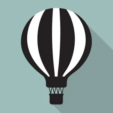 Flat easy balloon vector design for Albuquerque's balloon. Stock Illustration