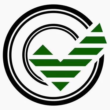 Flat eco green symbol.  Stock Illustration