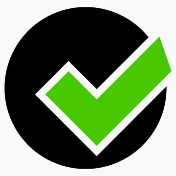 Flat eco green symbol. Stock Illustration