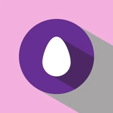 Flat egg icon vector universal sign .. Stock Illustration