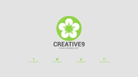 Flat Elegant Logo Opener Stock After Effects