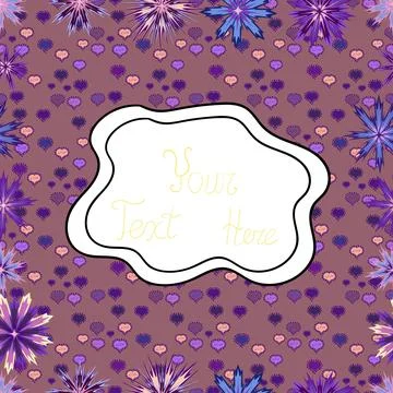 Flat elements. Print. Vector. Doodles white, pink and violet on colors. Nice fab イラスト素材