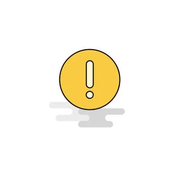 Flat Error Icon. Vector Stock Illustration
