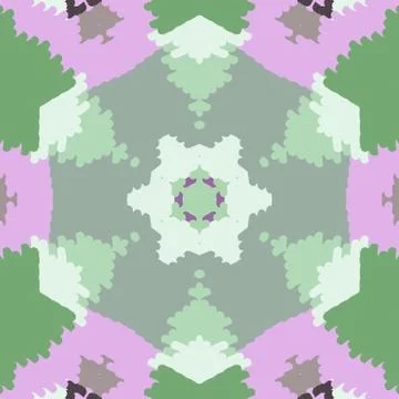 Flat ethnic seamless pattern Stock-Illustration