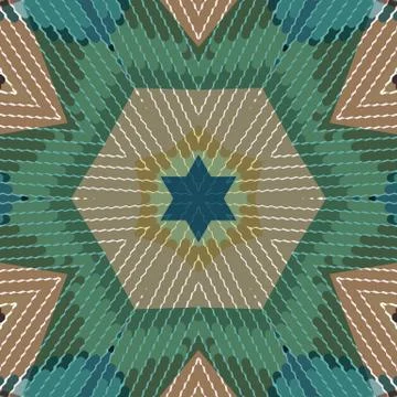 Flat ethnic seamless pattern Illustration