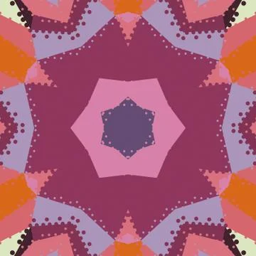 Flat ethnic seamless pattern Stock Illustration