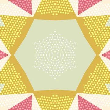 Flat ethnic seamless pattern Stock-Illustration