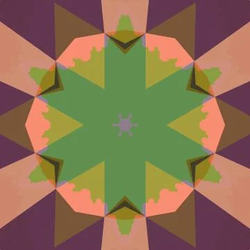 Flat ethnic seamless pattern Stock Illustration