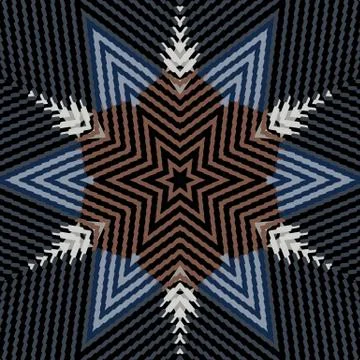 Flat ethnic seamless pattern Stock-Illustration