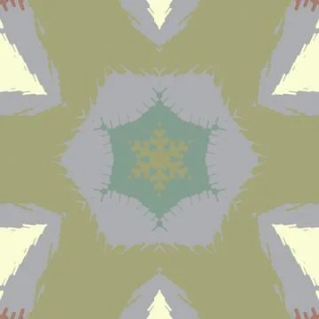 Flat ethnic seamless pattern Stock-Illustration