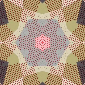 Flat ethnic seamless pattern Illustrazione stock