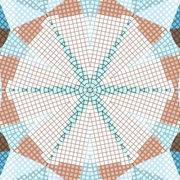 Flat ethnic seamless pattern Stock-Illustration