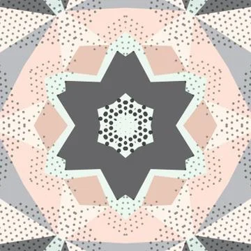 Flat ethnic seamless pattern Stock-Illustration