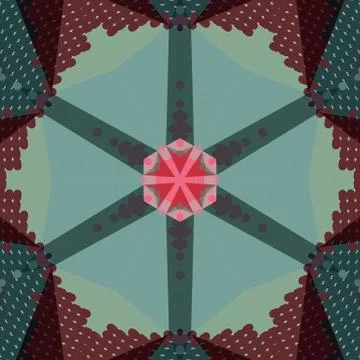 Flat ethnic seamless pattern Illustrazione stock